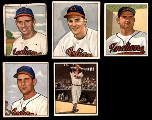 1950 BOWMAN CLEVELAND INDIANS EQUIPETIVA CLEVELAND INDIANS EX INDIANOS