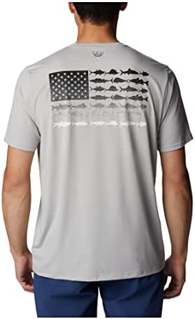 Columbia Men's Pfg Fish Flag Tech Camise