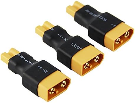 Oliyin 3pcs masculino xt60 para feminino XT30 Adaptador de plugue do adaptador compacto compacto adaptador sem fio para Turnigy Drone