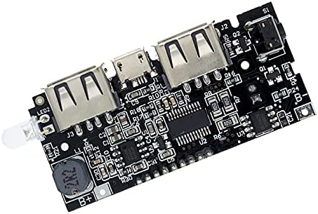 ERKK821 USB 5V 1A 2.1A BANCO DE POWER MOVEL 18650 Carregador de bateria PCB Module Acessórios para o telefone DIY