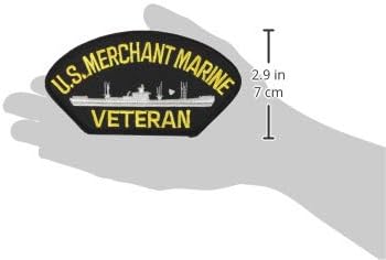 EagleAmblems PM1382 Patch-us, Marine Merchant Marine