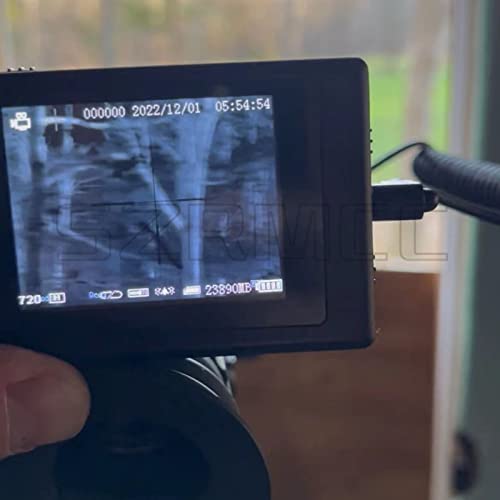 SZRMCC MDVR pequeno gravador de vídeo de 2,5 mm a 4 pinos Cabo de visão noturna para escopo de rifle térmico Burris óptica BTS50