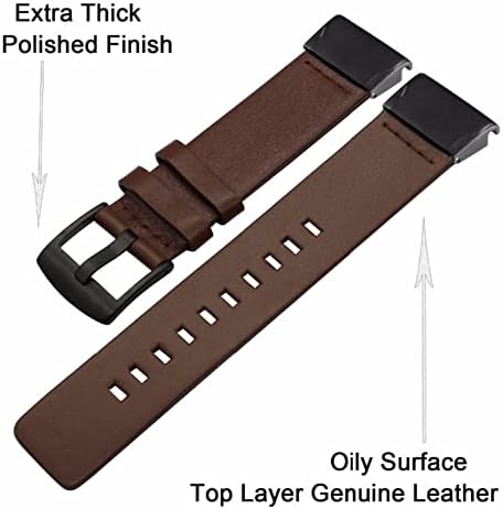 FORFC 26 22 22mm Sport Sport Leather Band Band Bracelete de liberação rápida para Garmin Fenix ​​6x 6 6s Pro 5x 5 5s mais