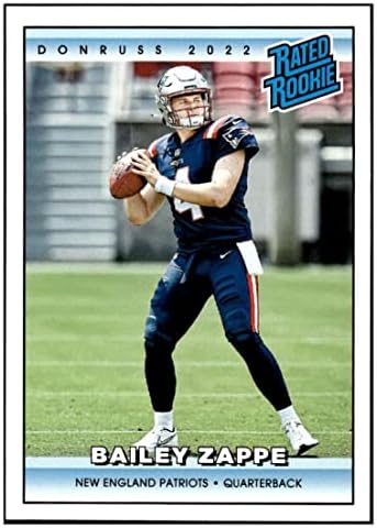 Bailey Zappe RC 2022 Panini Instant Rated Rookie Retro #RR39 NM+ -MT+ NFL Football Patriots