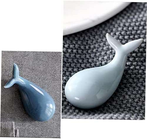 Luxshiny 2pcs Dolphin Spoon Rest Dinner Postos de pauzinhos de descanso Fio de palhaço de pauzinho de palha