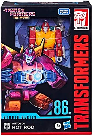 Transformers Toys Studio Series 86 Voyager Classe The The Movie 1986 Autobot Hot Rod Ação Figura - Idades de 8 anos ou