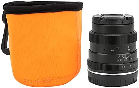 Vifemify Lens de câmera sem espelho, 50mm F1.8 Meio quadro retrato lente fixa EF M MOLHO EOSM PARA M2 M3 M5 M6 M10 M100