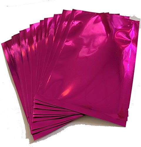 50pcs Mylar Foil Sacos de bolsa abertos de alumínio plano Mylar Bolts Mylar Sacos Sacos de armazenamento de alimentos