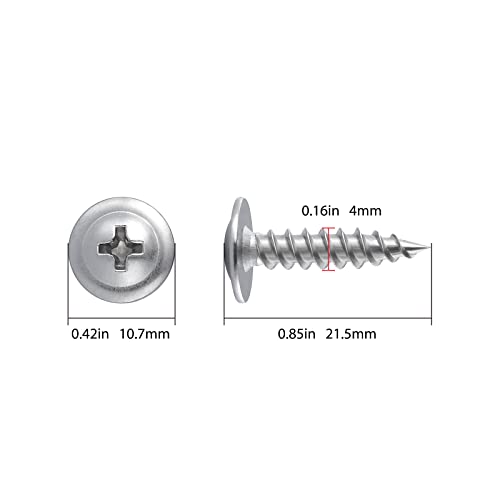 8 × 3/4 Phillips Truss Head parafusos de madeira de aço inoxidável 410 Self Metal Self Tapping