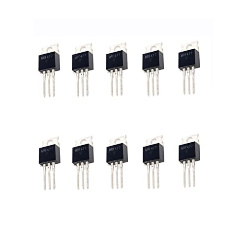 YEGAFE 10PCS MRF477 RF/VHF/UHF Transistor MRF477 Chip Packageto-220