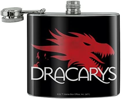 Game of Thrones Drracarys aço inoxidável 5 onças de quadril Frasco de rim