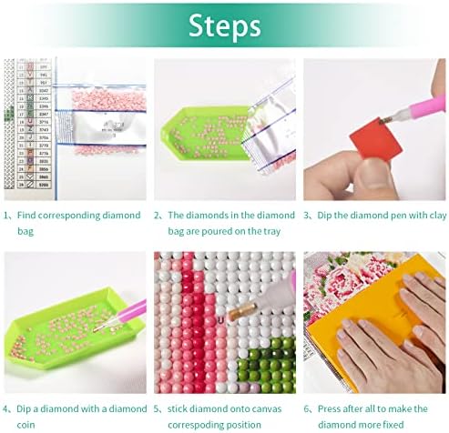 Fuepsfup Girassóis kits de pintura de diamante para adultos 5D Flowers DIY Diamo