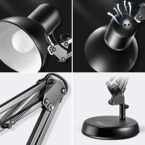 Wybfztt-188 Swing Arm Led Desk Lamp, para o quarto de trabalho do dormitório, estudo, estudo, trabalho, luz quente