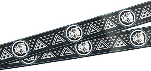 Marvel Black Panther Tribal Pattern cordão com charme e suporte de identidade