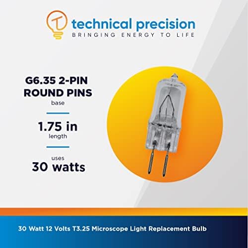 Substituição de lâmpada de halogênio em miniatura de 30w 12V para lâmpada Leica DMLS por precisão técnica - T3.25