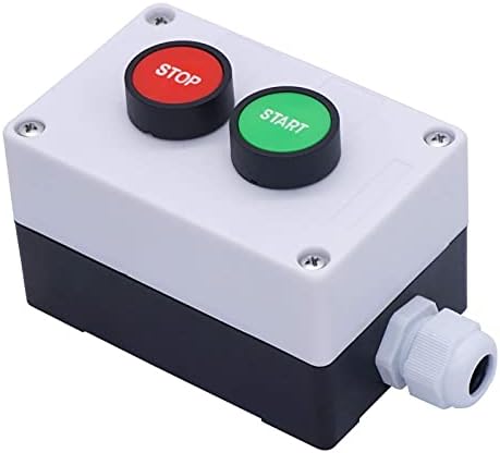 Axti AC 660V 10A Momentário Start/Stop Red Green Sign No NC Push Buttern Switch