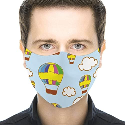 Roupas de segurança de segurança reutilizáveis ​​personalizadas máscaras de tecido Custommake nuvens de balão de ar quente