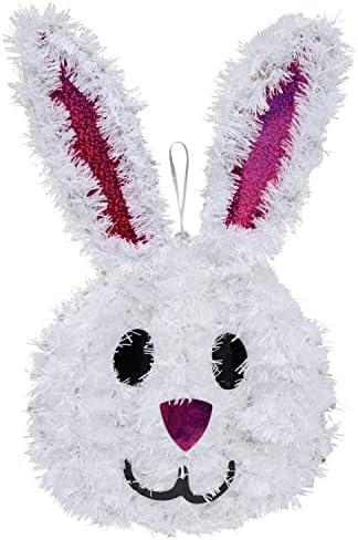 Tinsel Easter Bunny Rabbit Wall Holding