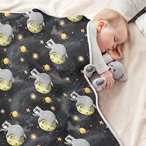Cataku Space Planet Star Sleth Baby Blain para meninos meninas Cotton Casto Cama Bergo Cama Jogue Planto de Bebê Recebendo Mento Receptor
