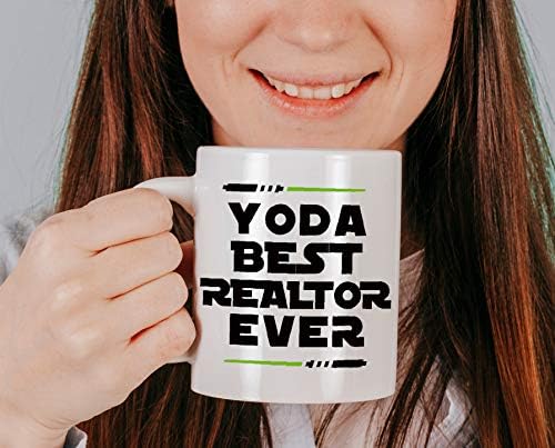 Canecas clássicas yoda melhor corretor de imóveis sempre engraçado idéias de presentes para agentes imobiliários homens mulheres