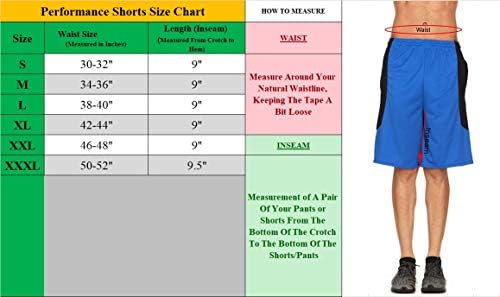 Daresay Mens Athletic Shorts com bolsos, shorts de desempenho ativo de exercícios - 5 pacote