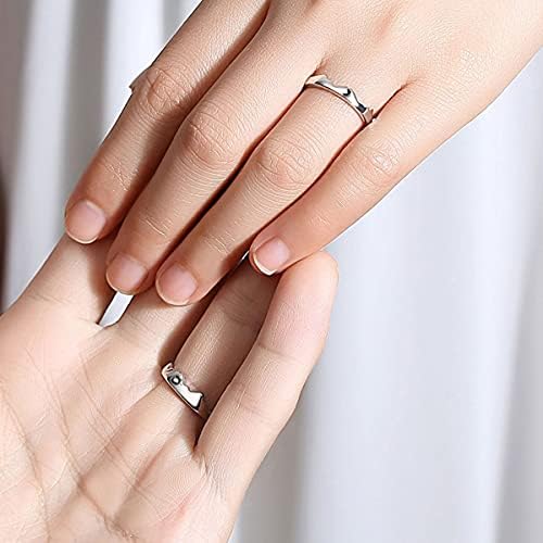 Casal Rings Combating For Woman Man Angel Devil Wings Dragon Arrow Aberto Anéis