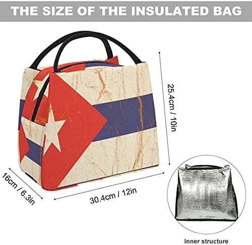 Bandeira de Cuba em papel amassado lanchone