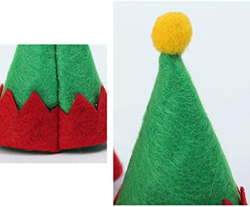 Valiclud 6pcs mini chapéus elfos mini chapéu de natal para chapéus de pirulito Candy Chapéus pequenos chapéu de doce verde