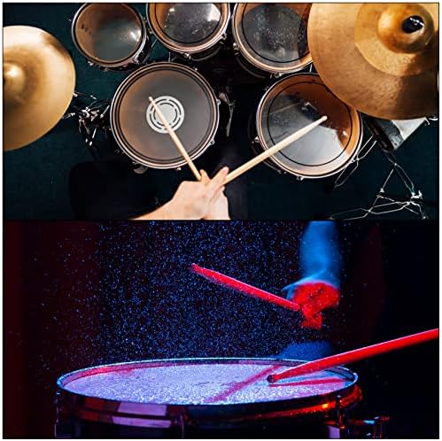 Patikil Metal Drumstick 5A Alumínio Drum Stick Anti -Slip para Jazz Drum Drums Musical Instrumento Musical Percussion