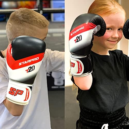 Luvas de boxe para crianças StarPro T20-confortável com proteção extra-luvas de boxe para crianças de 5 a 10 anos,