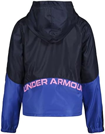 Under Armour Girls 'Windbreaker, jaqueta com zíper, repelente de água e à prova de vento