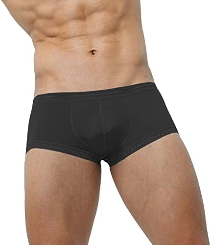 Mens boxers roupas íntimas masculinas quadrângulo de roupa de roupa