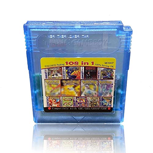 108 IN1 Cartucho de jogo para console GBC, Games de cores GameBoy Classic Super Combo, videogame retrô de 32 bits, 【Versão