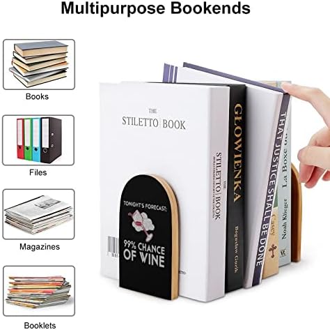 Glass de vinho pequenos suportes para livros de madeira suportam prateleiras não deslizantes do livro Stand para Office Home