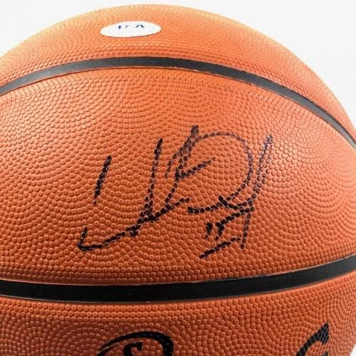 Charles Oakley assinou o basquete PSA/DNA New York Knicks autografado - Basquete autografado