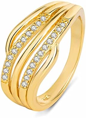 Casamentos e anéis de noivado jóias ajustáveis ​​Jóias elegantes de pedras preciosas decorações de festas de pedra