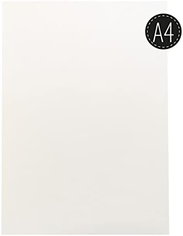 Vaessen Creative Florence Aquarellpapier A4 em Elfenbein Weiß, Aus 200 g/m² Glattem Papier, 12 Blatt Für Aquarellmalei, Handlettering