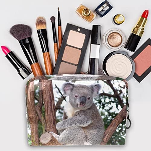 Bolsa de maquiagem tbouobt bolsa de bolsa cosmética bolsa bolsa com zíper, coala