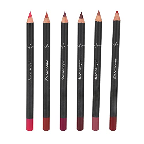 FORNO LIP ZJCHAO 12PCS, lápis de contorno para meninas, feminino à prova d'água suave manchas foscas foscas e durar