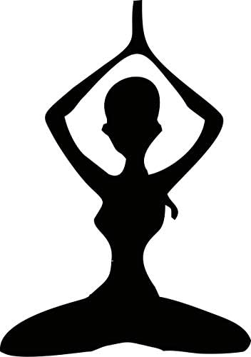 Dançarina de yoga yingkai sentada no switch de luz decalque decalque de vinil decalque adesivo de arte de arte esculpindo