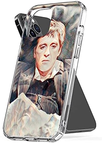 Caixa de telefone Scarface compatível com iPhone 11 12 13 14 Pro Max XR SE 2022 X XS 7 8 6 Plus para Samsung S21 S22