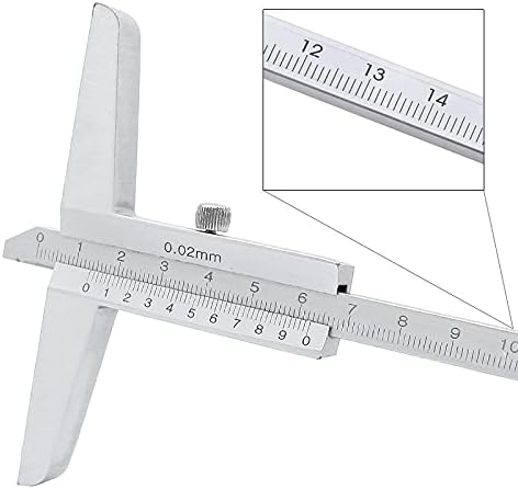 Slatiom Metal Profundidade Vernier Paliper 0-150/0-200/0-300/0-500 mm Profundidade Profissional Peça de trabalho Medição da ferramenta de medição Testador de profundidade da ferramenta