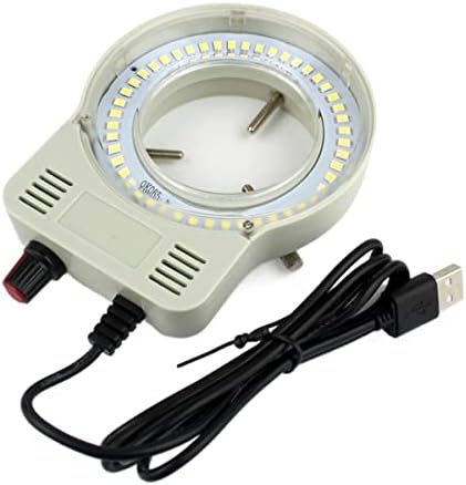 Acessórios para microscópio Luz de anel LED ajustável para microscópio estéreo e câmera, com consumíveis de laboratório