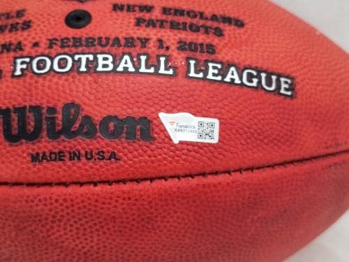 Tom Brady autografou o New England Patriots NFL Leather Super Bowl Xlix Logo Football Fanatics Holo Stock #206037 - Bolsas de futebol autografadas