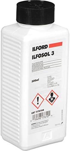 ILFORD ILFOSOL-3 Desenvolvedor de uso geral para filme em preto e branco, garrafa Liquid Concentrate 500 Milliliter.