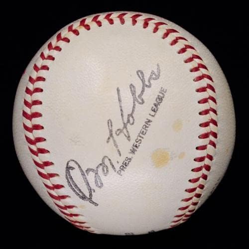 Ultra Rare Lon Warneke Single assinado OnL Baseball D. 1976 JSA LOA - Bolalls autografados