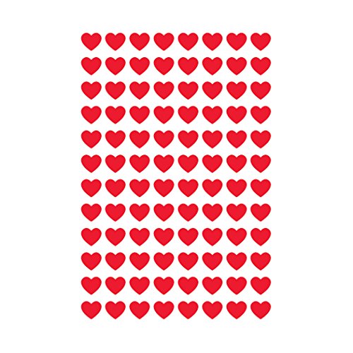 Trend Enterprises, Inc. Red Hearts SuperShapes Stickers, 800 ct