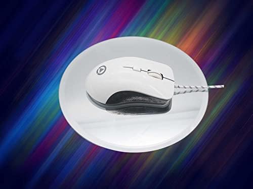 Mouse RGB com botões de cabo 7 programáveis ​​até 4000 dpi, mouse de superfície anti-finger impressão com mouse óptico de