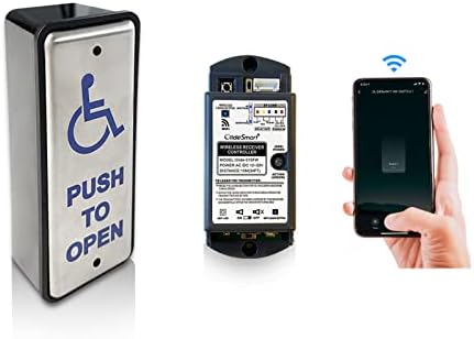 Botão de push de interruptor de acesso à porta de deficiência, botão de controle de porta de handicap sem fio com wifi