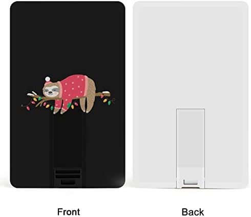 Design de cartão de crédito USB da preguiça engraçada Design de cartão de crédito USB Drive flash